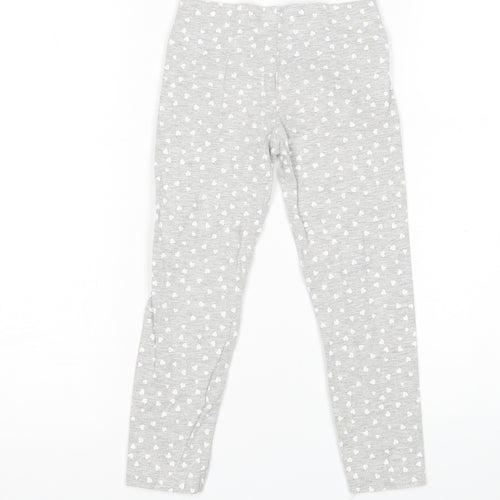 Primark Girls Grey Polka Dot   Pyjama Pants Size 5-6 Years