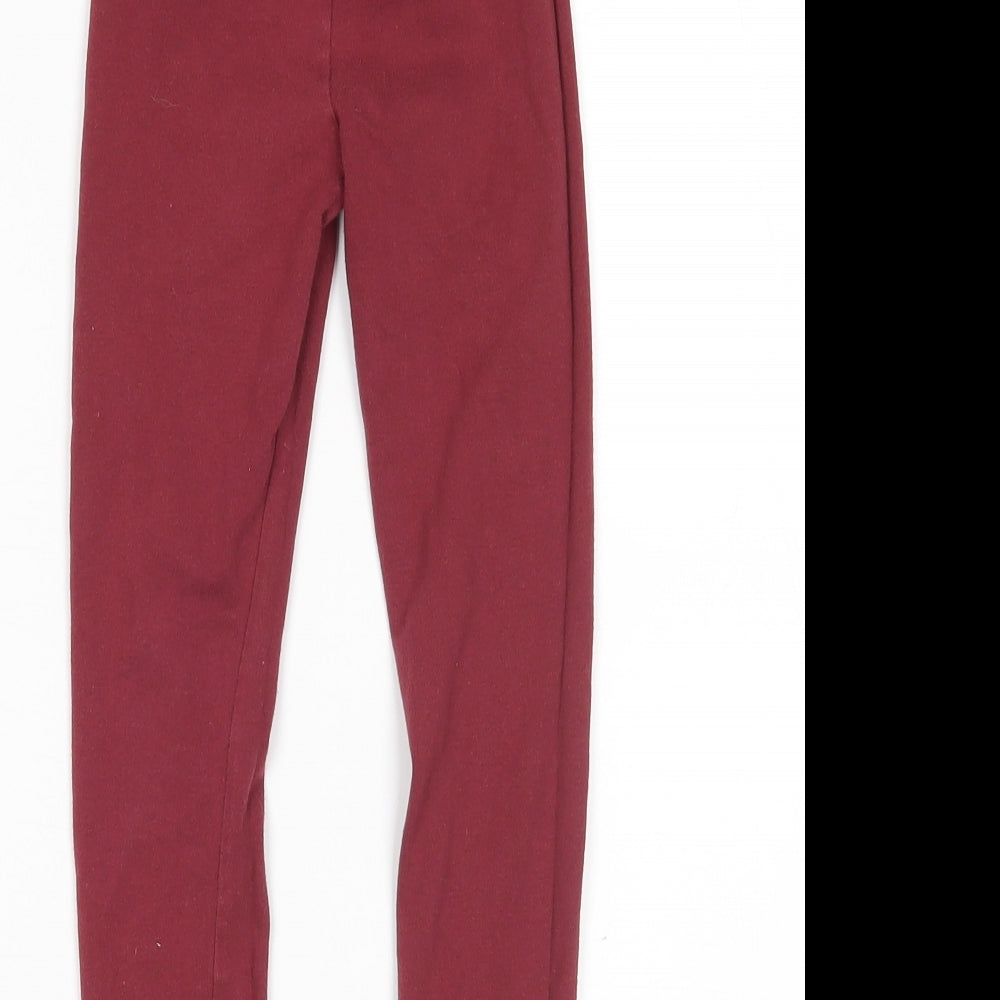 Nutmeg Girls Red   Sweatpants Trousers Size 4-5 Years - Leggings