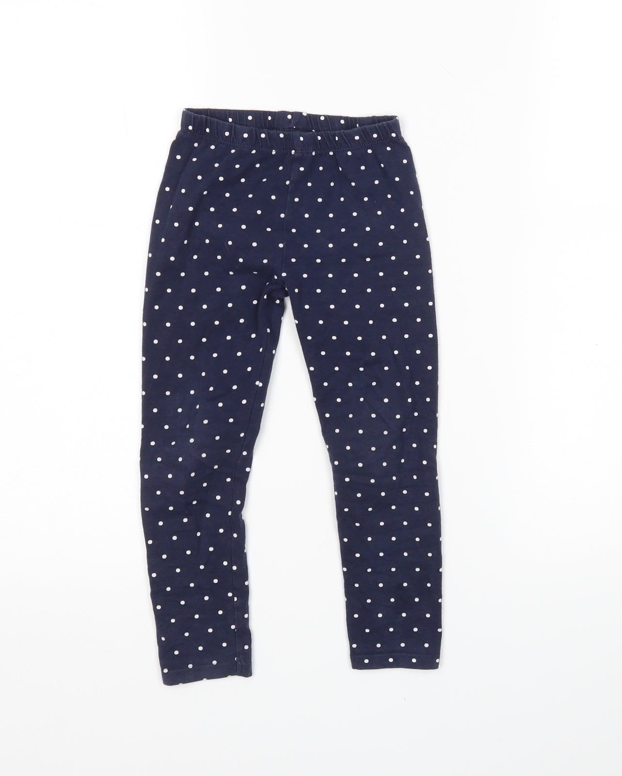 Nutmeg Girls Blue Polka Dot  Sweatpants Trousers Size 4-5 Years