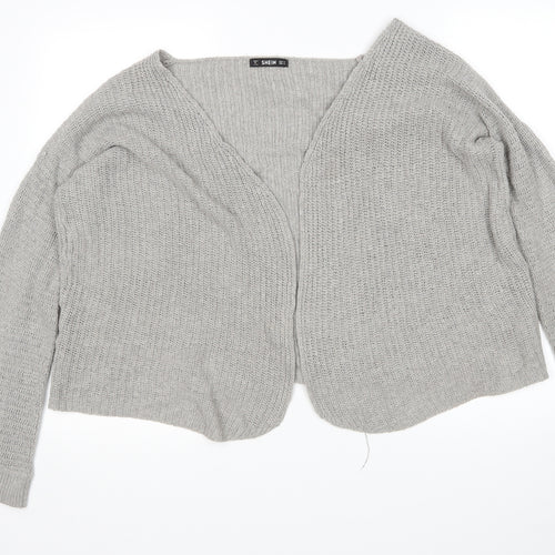 SheIn Womens Grey   Cardigan Jumper Size M