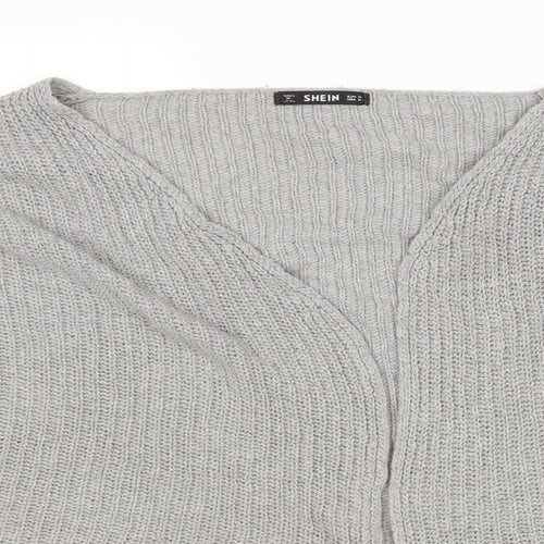 SheIn Womens Grey   Cardigan Jumper Size M