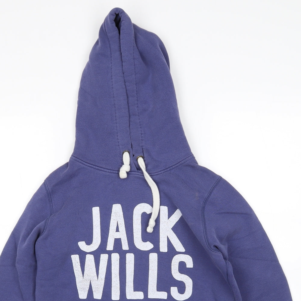 Jack Wills Womens Purple   Pullover Hoodie Size 10