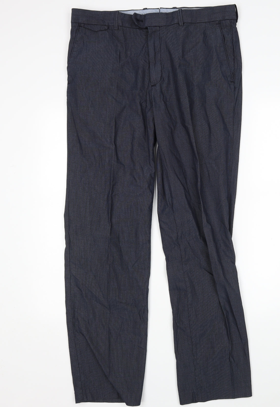 M&S Womens Blue   Trousers  Size 34 L33 in