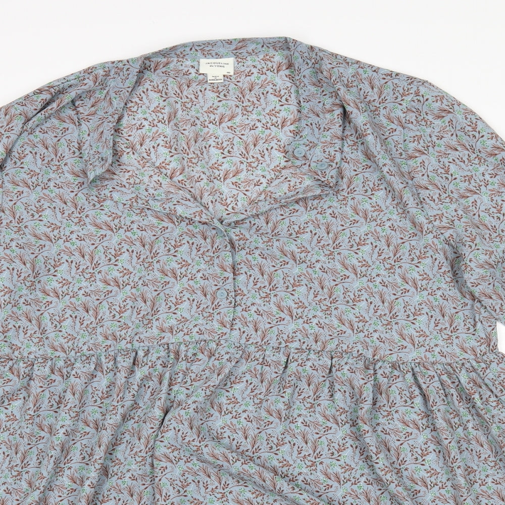 Jacqueline de Yong Womens Multicoloured Floral  A-Line  Size 12