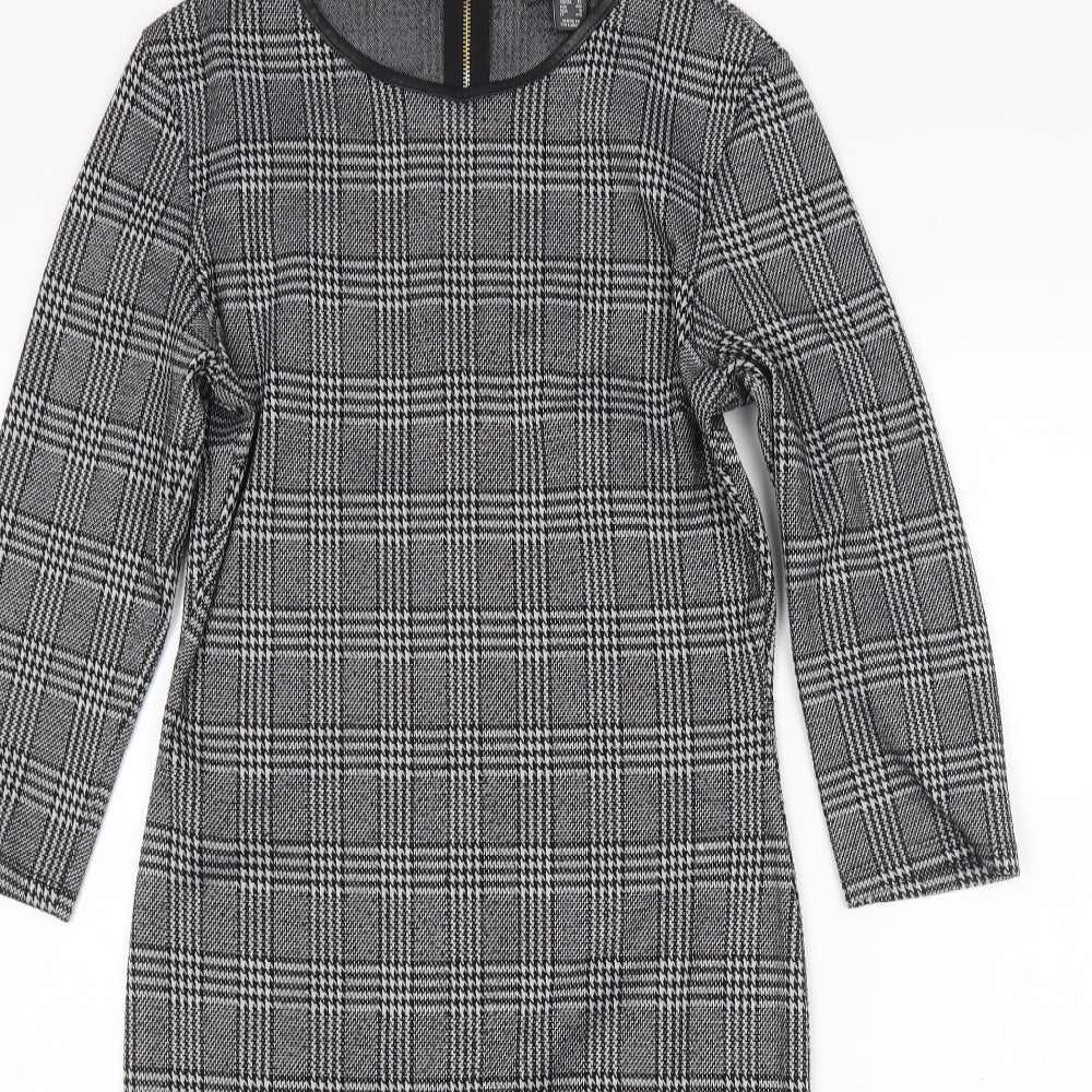 Primark Womens Multicoloured Check  Jumper Dress  Size 12