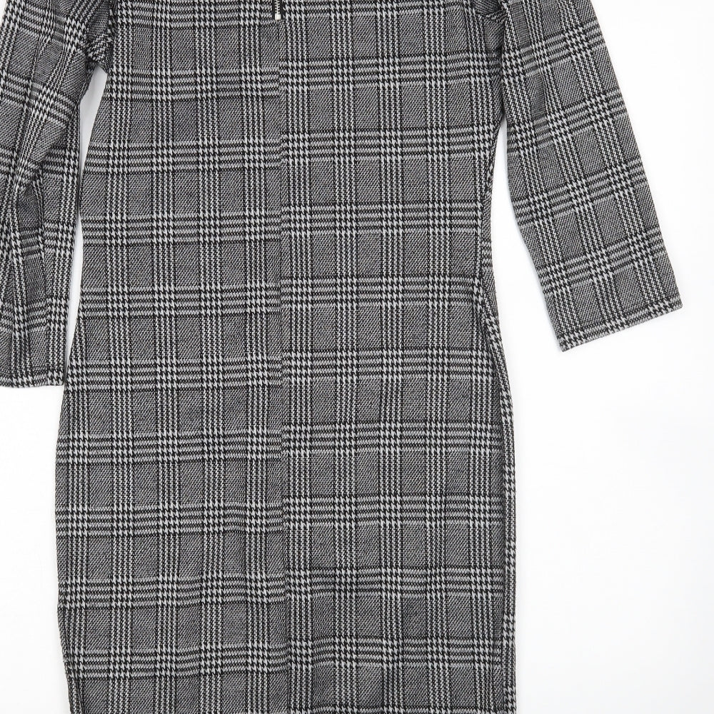 Primark Womens Multicoloured Check  Jumper Dress  Size 12