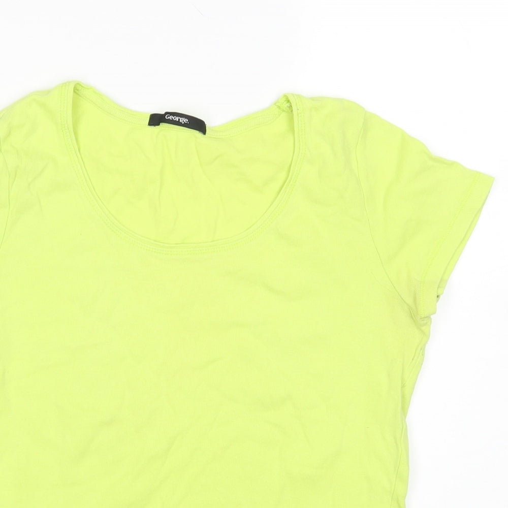 George Womens Green   Basic T-Shirt Size 12