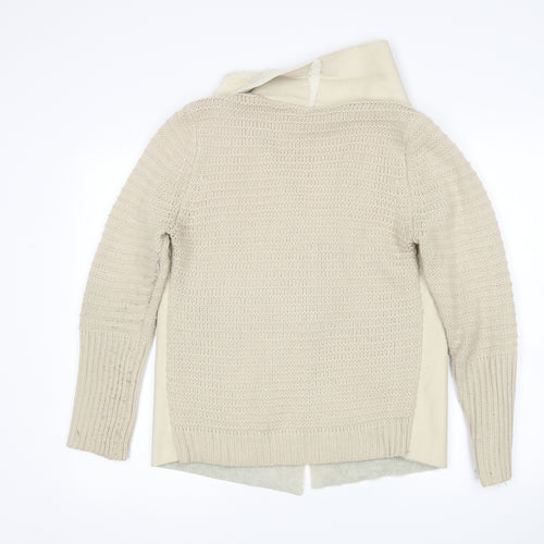 F&P Womens Beige   Cardigan Jumper One Size
