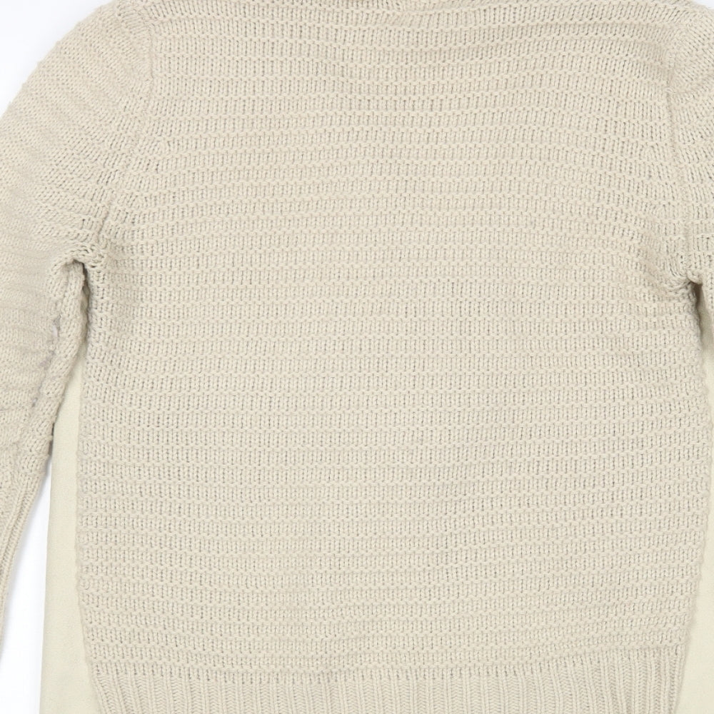 F&P Womens Beige   Cardigan Jumper One Size
