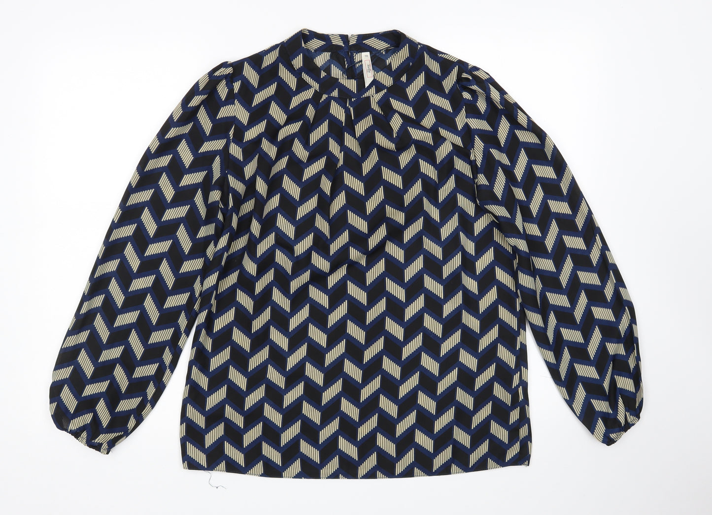Stella Morgan Womens Multicoloured Herringbone  Basic Blouse Size 10