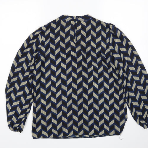 Stella Morgan Womens Multicoloured Herringbone  Basic Blouse Size 10