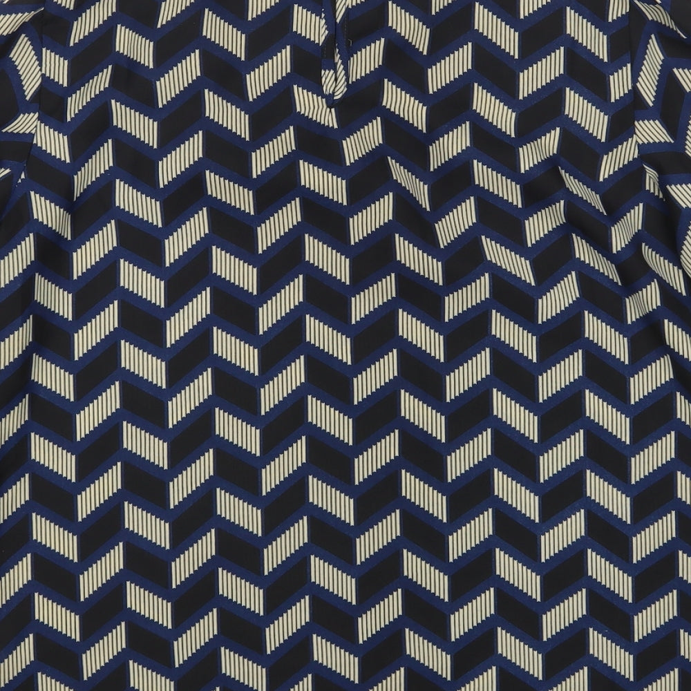 Stella Morgan Womens Multicoloured Herringbone  Basic Blouse Size 10