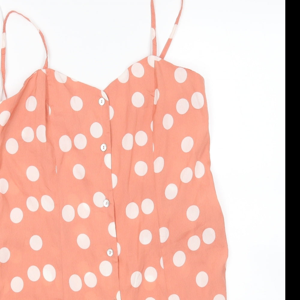 Primark Womens Multicoloured Polka Dot  Playsuit One-Piece Size 12