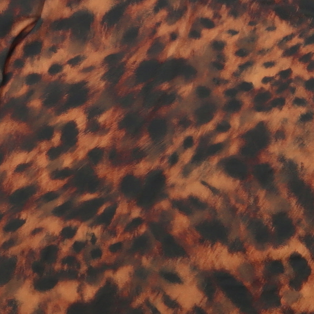 Lipsy Womens Multicoloured Animal Print  Basic Blouse Size 14
