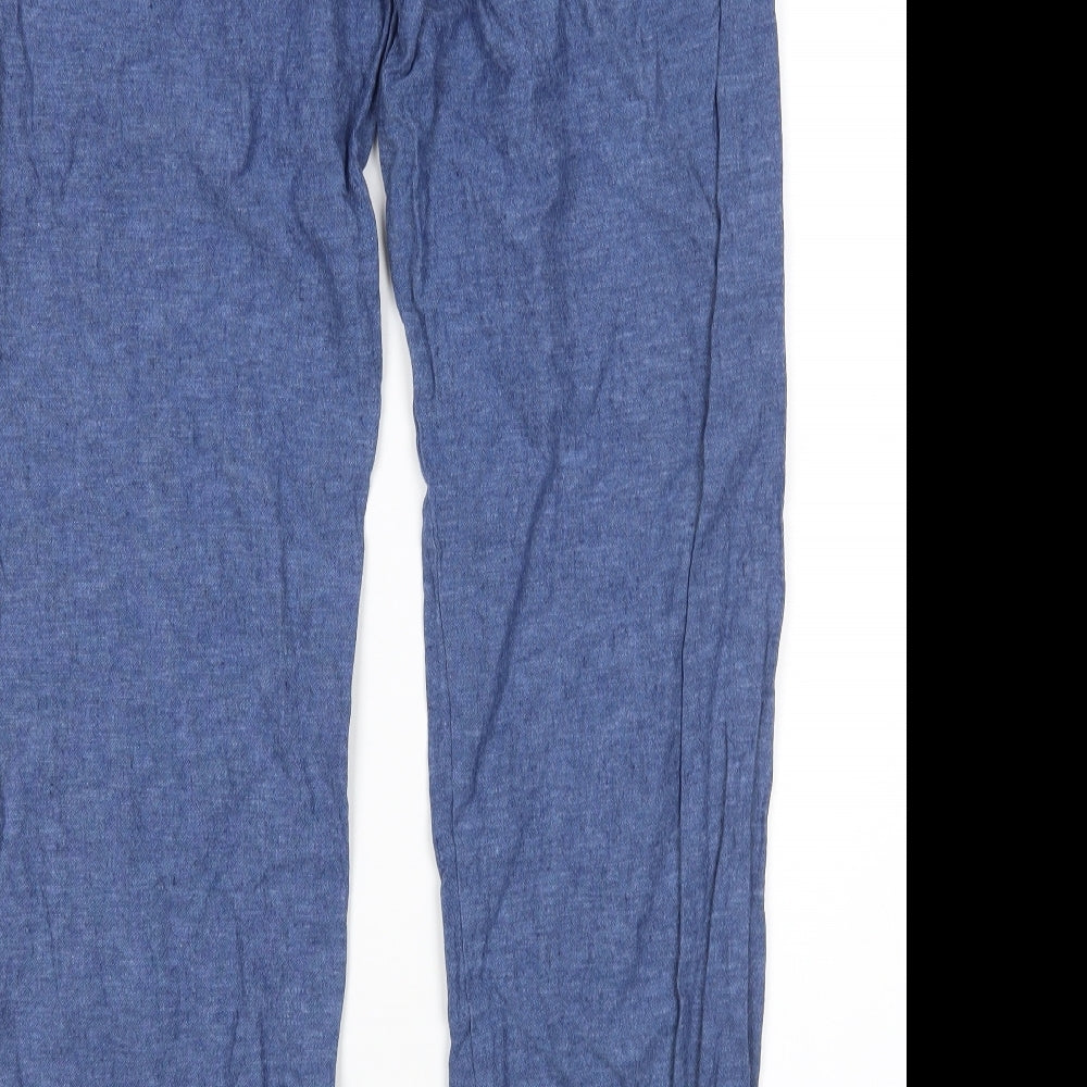 F&F Womens Blue   Trousers  Size 10 L30 in - Linen trousers