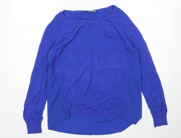 Oasis Womens Blue Pullover Jumper Size S