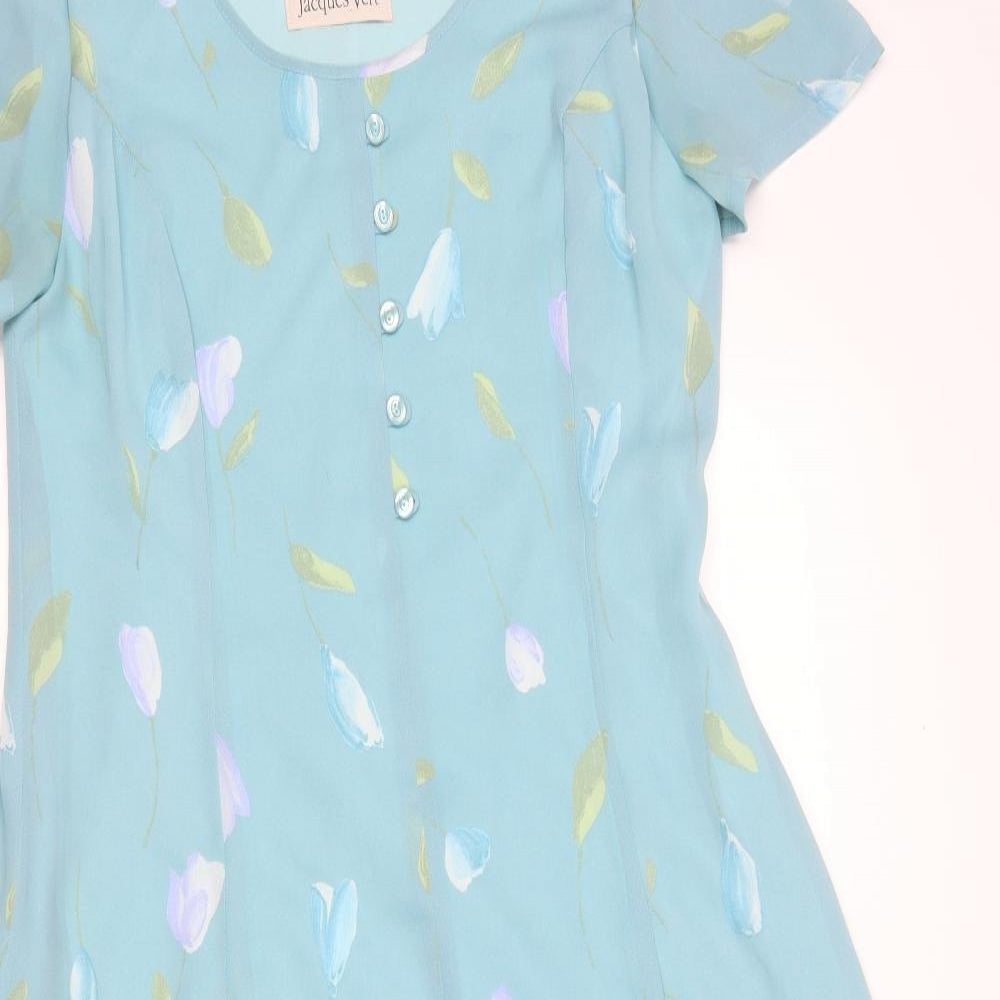 Jacques Vert Womens Multicoloured Floral  A-Line  Size 14