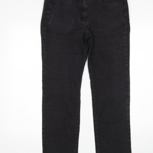 Prewron Womens Black   Straight Jeans Size 12 L28 in