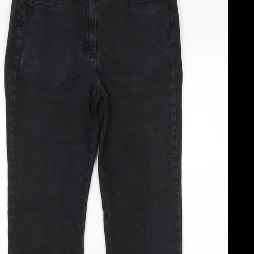 Prewron Womens Black   Straight Jeans Size 12 L28 in
