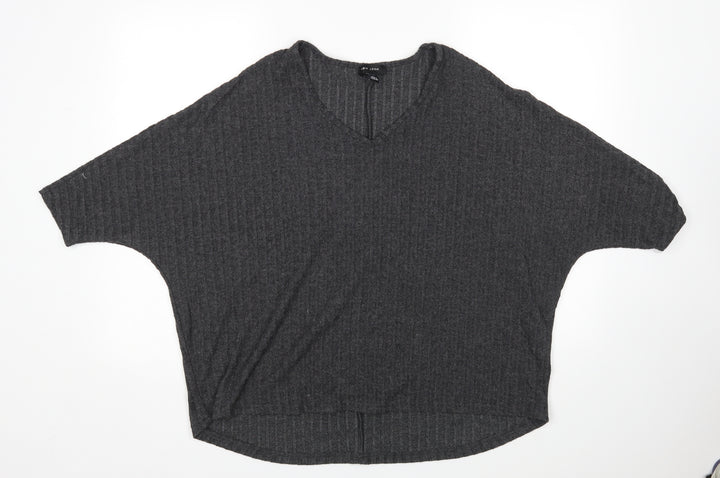 New Look Womens Grey Pullover Jumper Size M