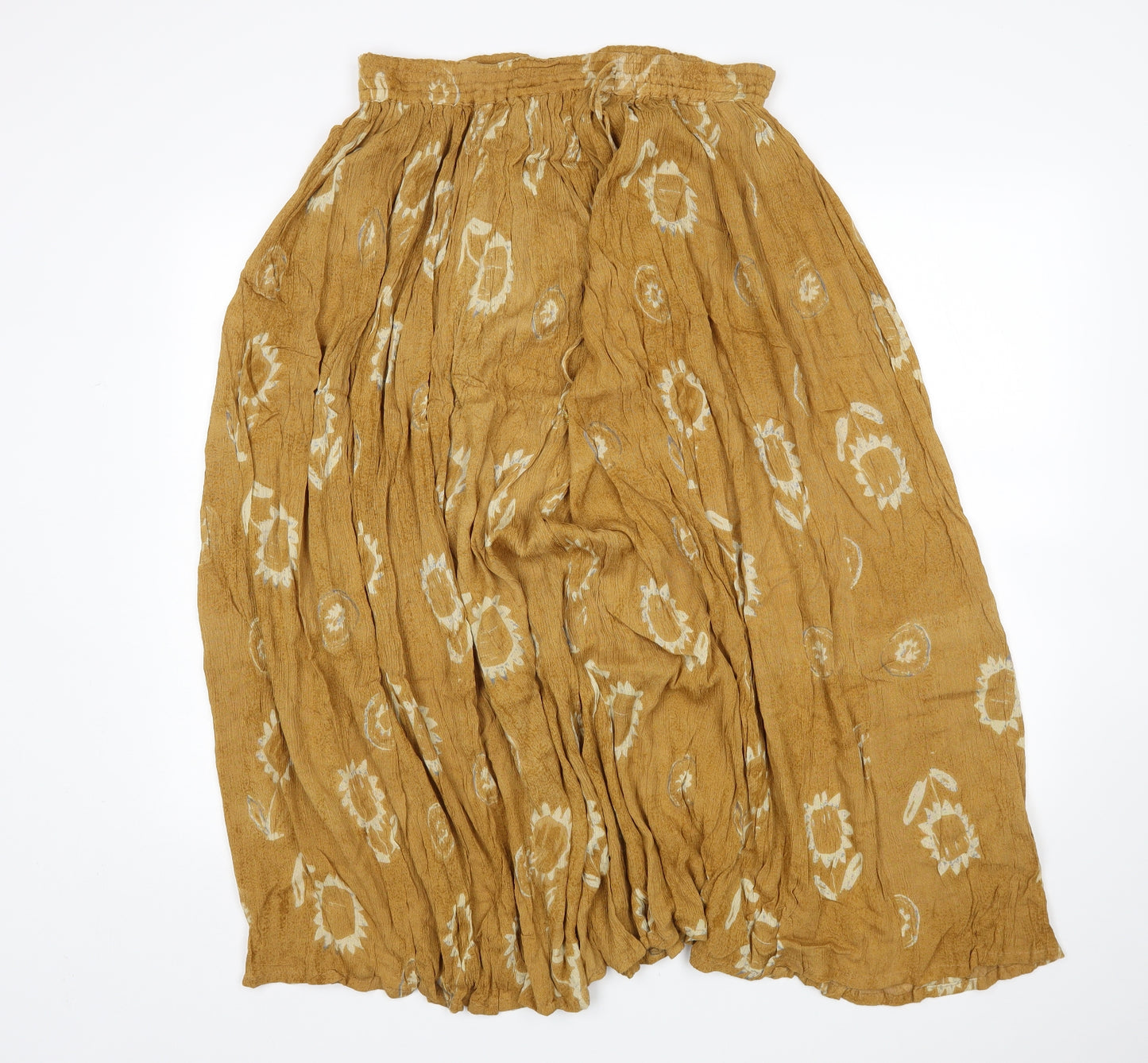 SMW Womens Beige Floral  A-Line Skirt One Size