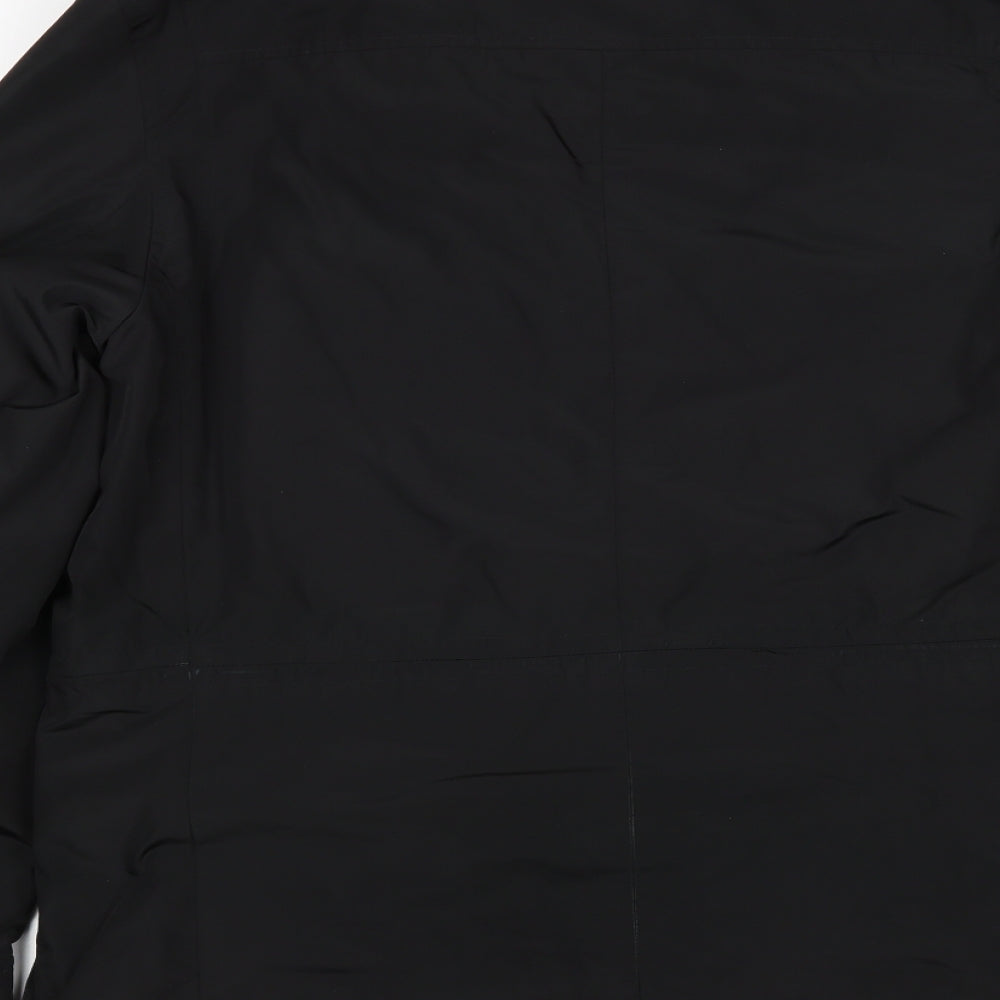 Preworn Mens Black   Rain Coat Coat Size M