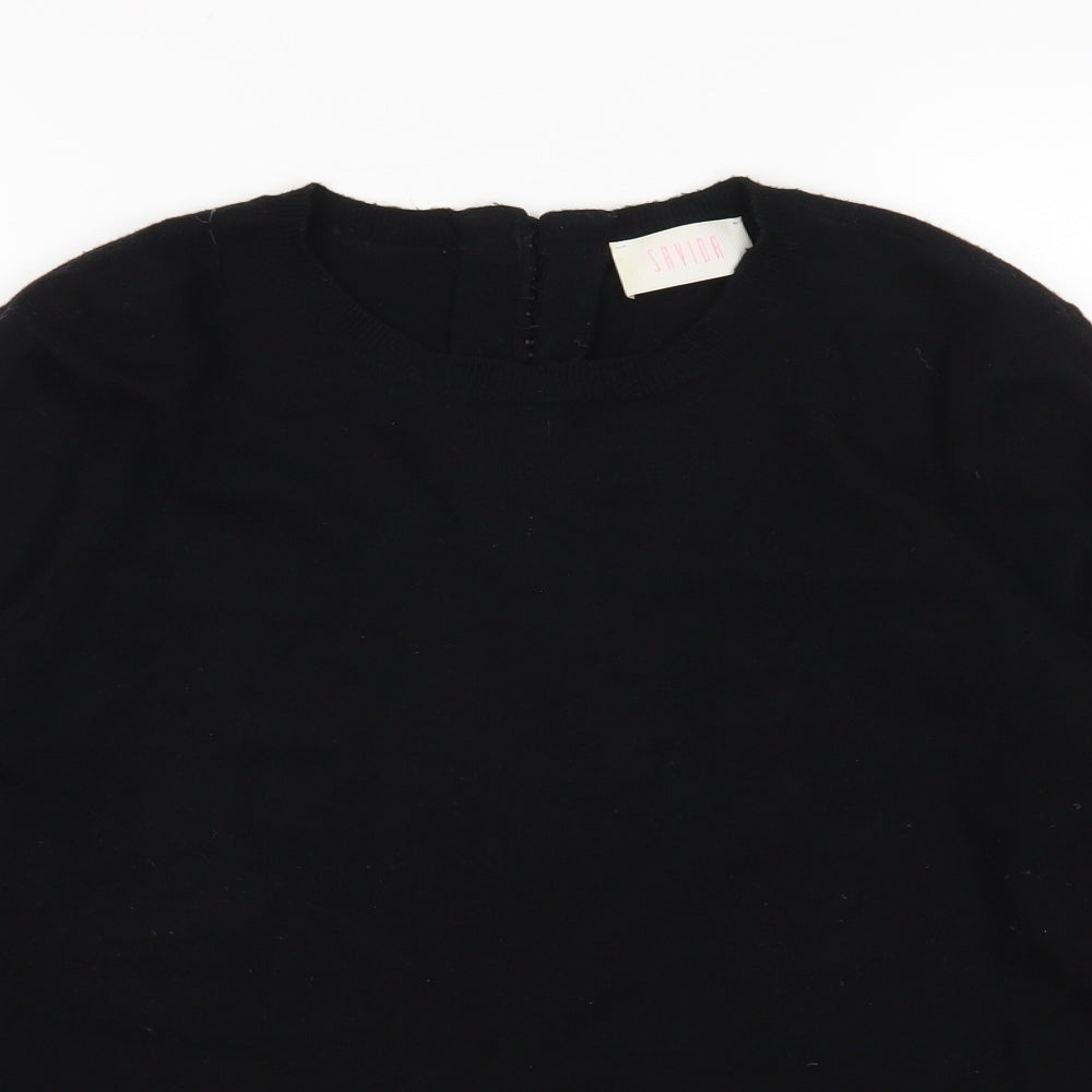Savida Womens Black   Pullover Jumper Size L