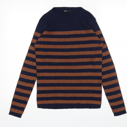 Oodji Womens Multicoloured Striped  Pullover Jumper Size L