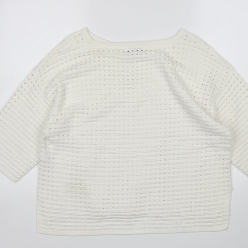 NEXT Womens White   Pullover Jumper Size 14