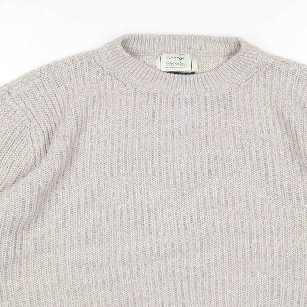 George Mens Beige   Pullover Jumper Size L