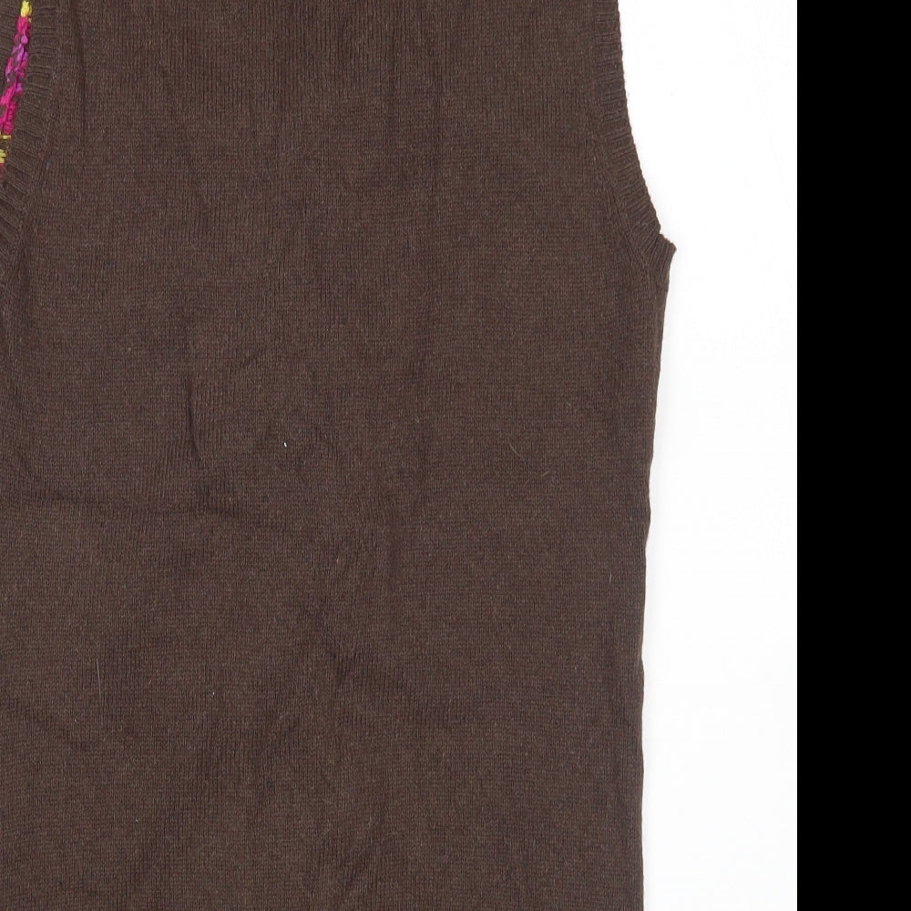 Ness Womens Multicoloured Argyle/Diamond  Cardigan Jumper Size S