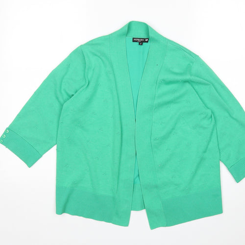 Hepburn Womens Green   Cardigan Jumper Size S