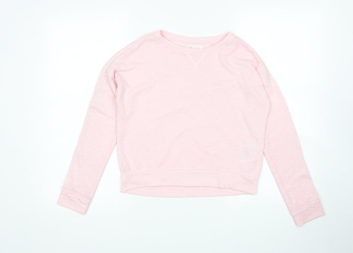 H&M Girls Pink Pullover Sweatshirt Size 11-12 Years