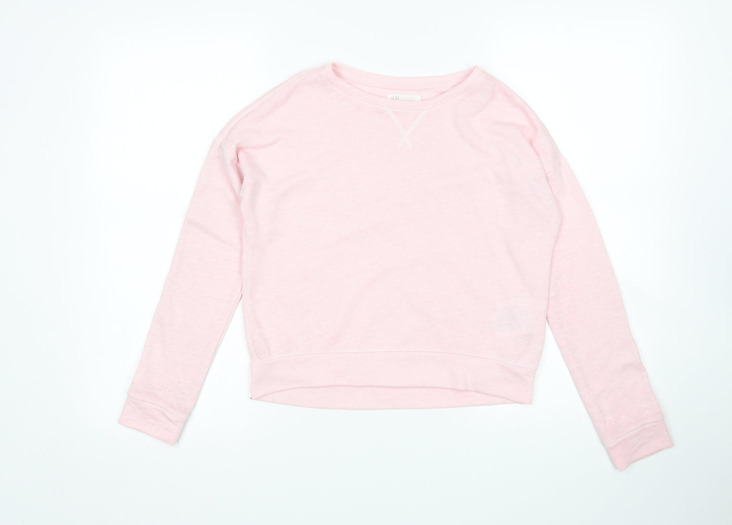 H&M Girls Pink   Pullover Sweatshirt Size 11-12 Years