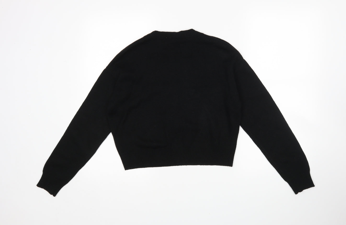 H&M Womens Black   Pullover Jumper Size XS
