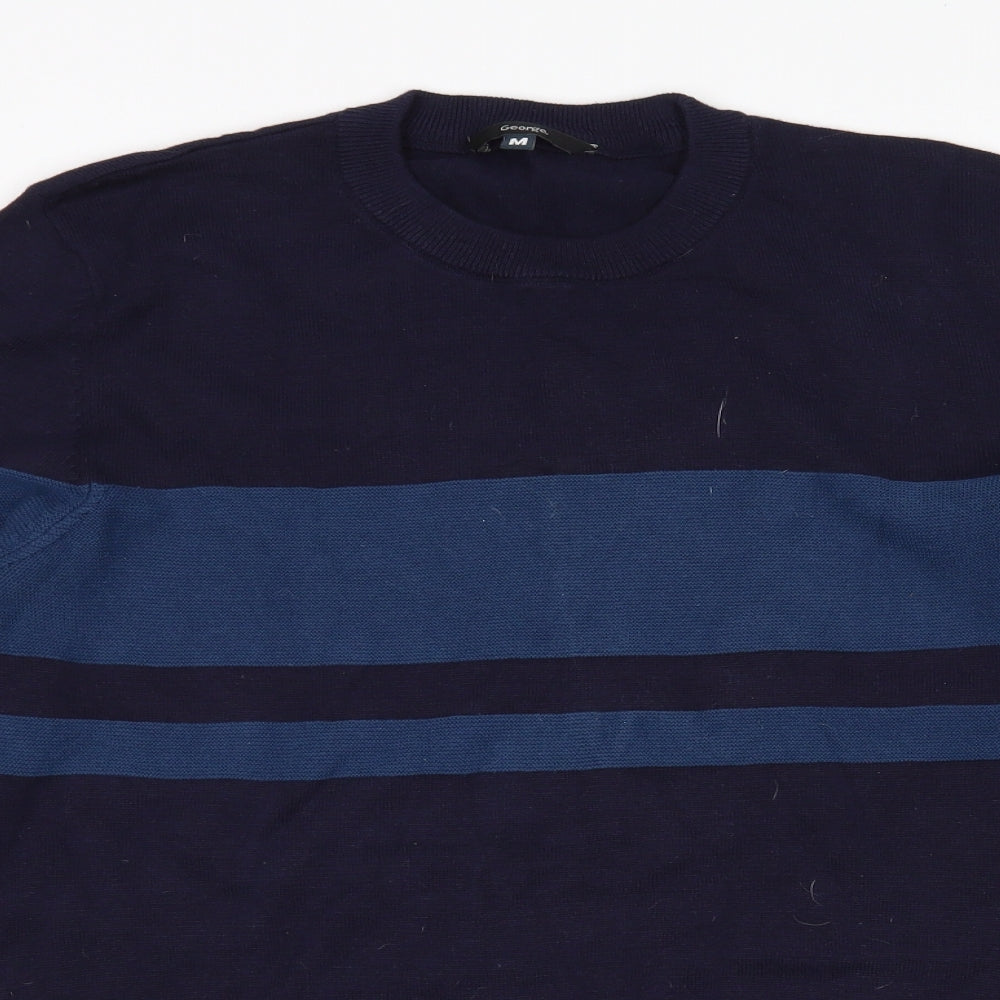 George Mens Blue   Pullover Jumper Size M