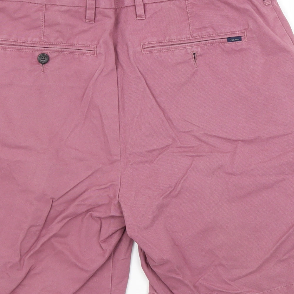 M&S Mens Pink   Chino Shorts Size 34 in