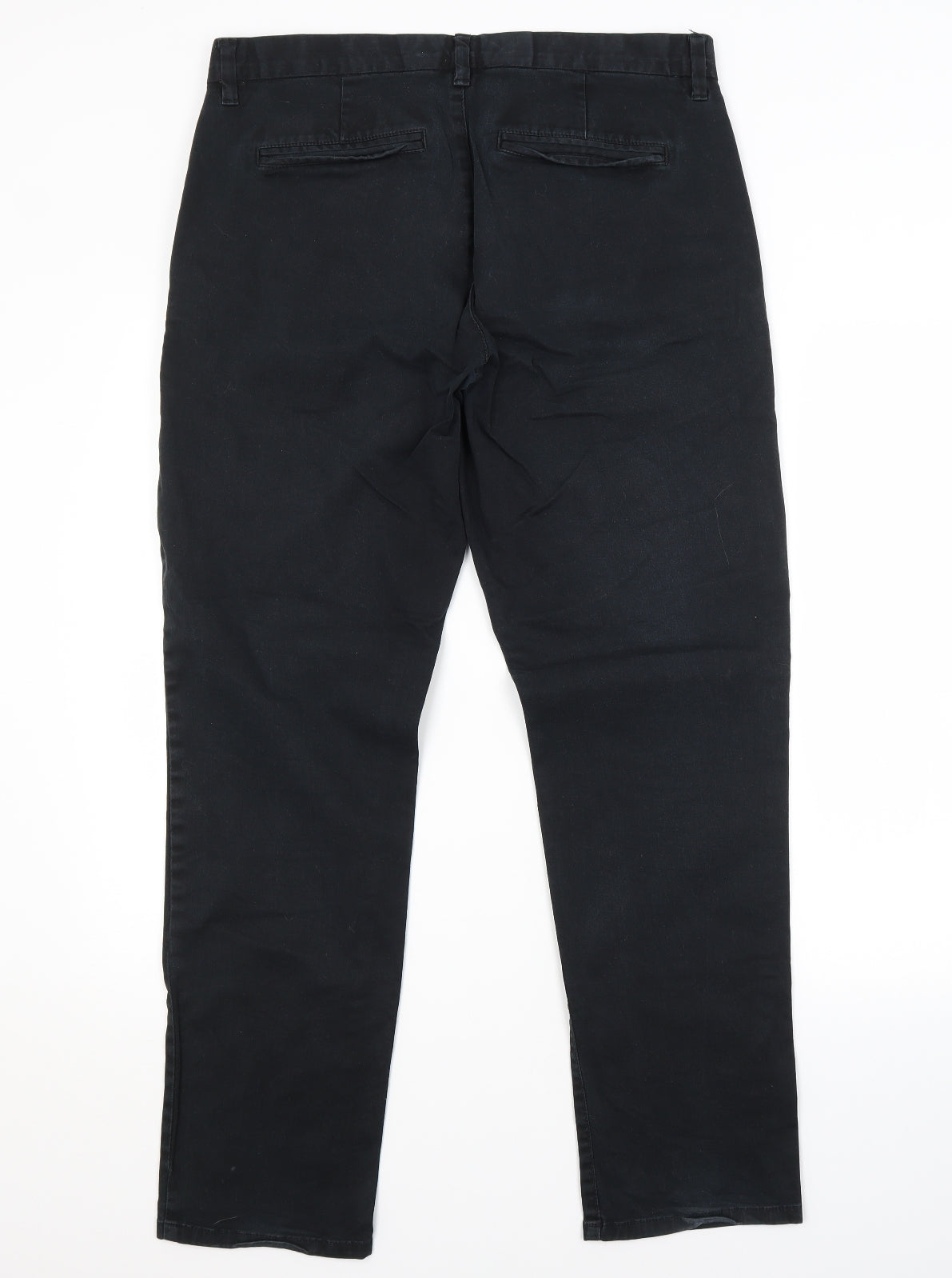 NEXT Mens Black   Chino Trousers Size 34 in L31 in