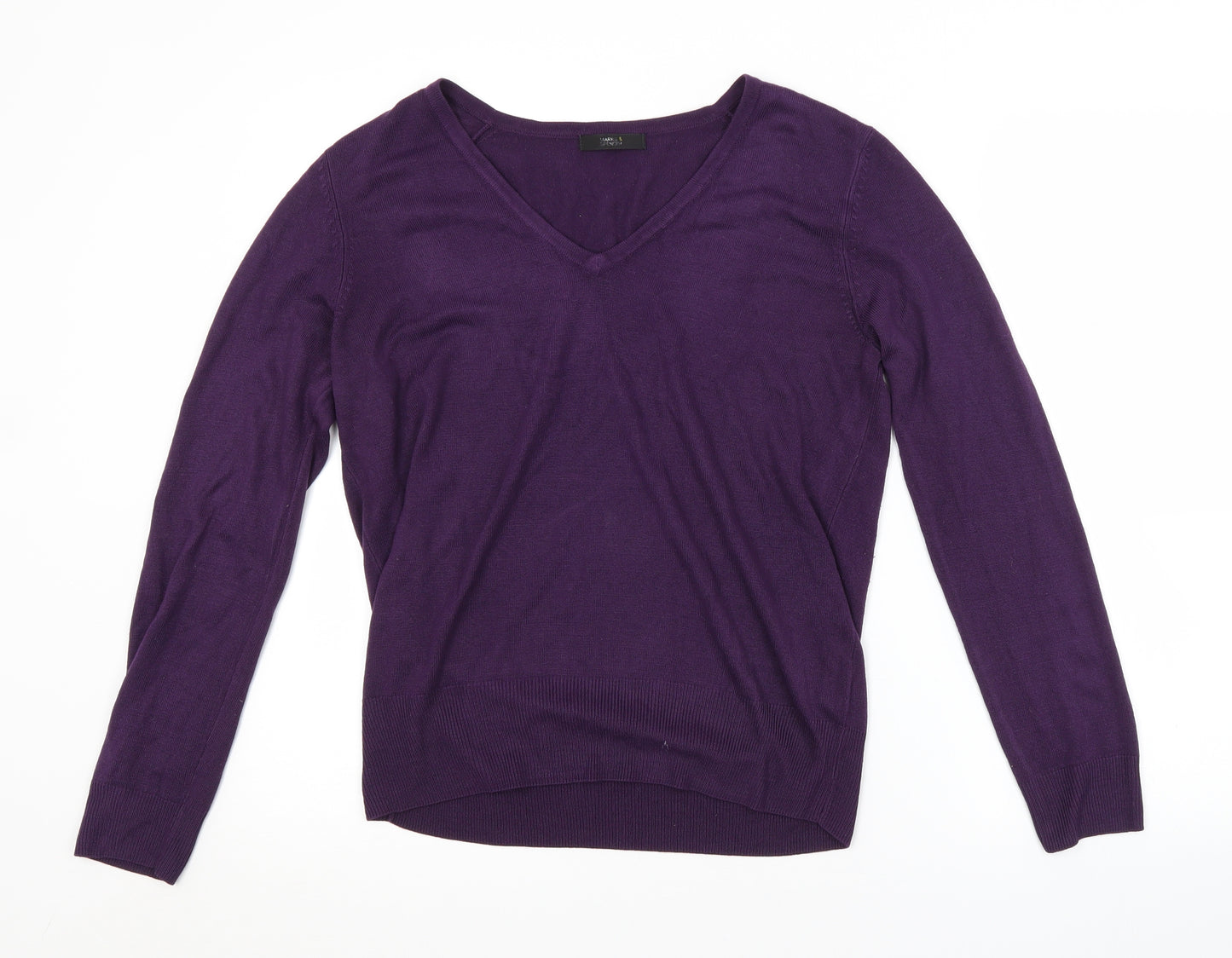 M&S Womens Purple   Pullover Jumper Size 12
