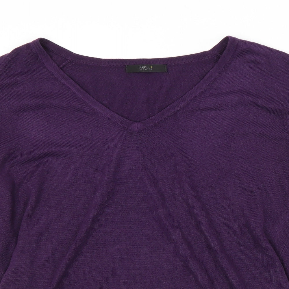 M&S Womens Purple   Pullover Jumper Size 12