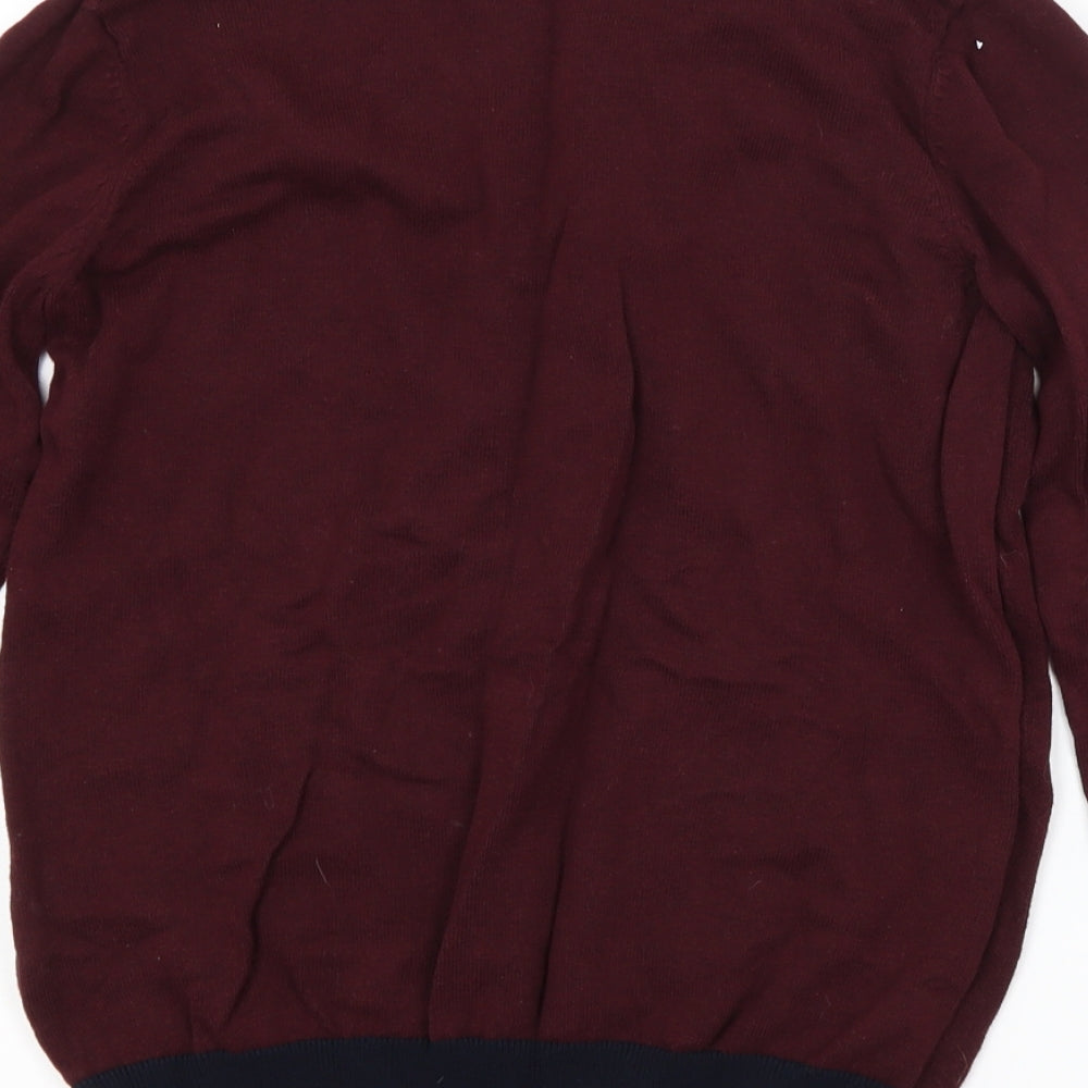 Preworn Boys Multicoloured Argyle/Diamond  Pullover Jumper Size 12-13 Years