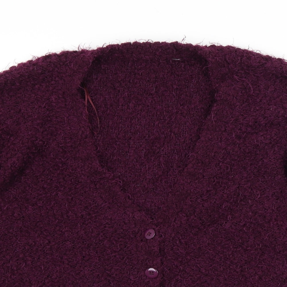 Preworn Womens Purple   Cardigan Jumper Size 12