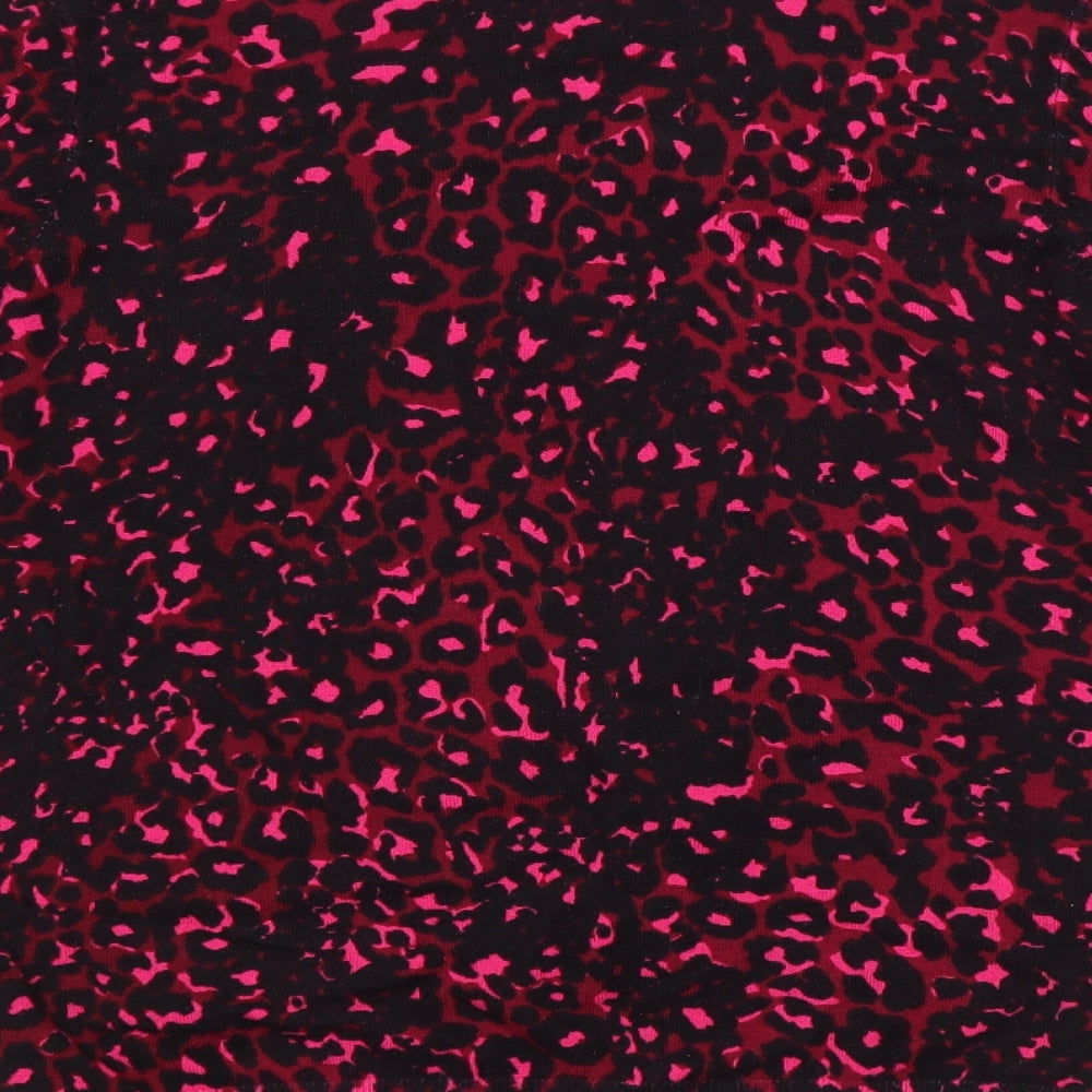 Debenhams Womens Pink Animal Print  Pullover Jumper Size 14