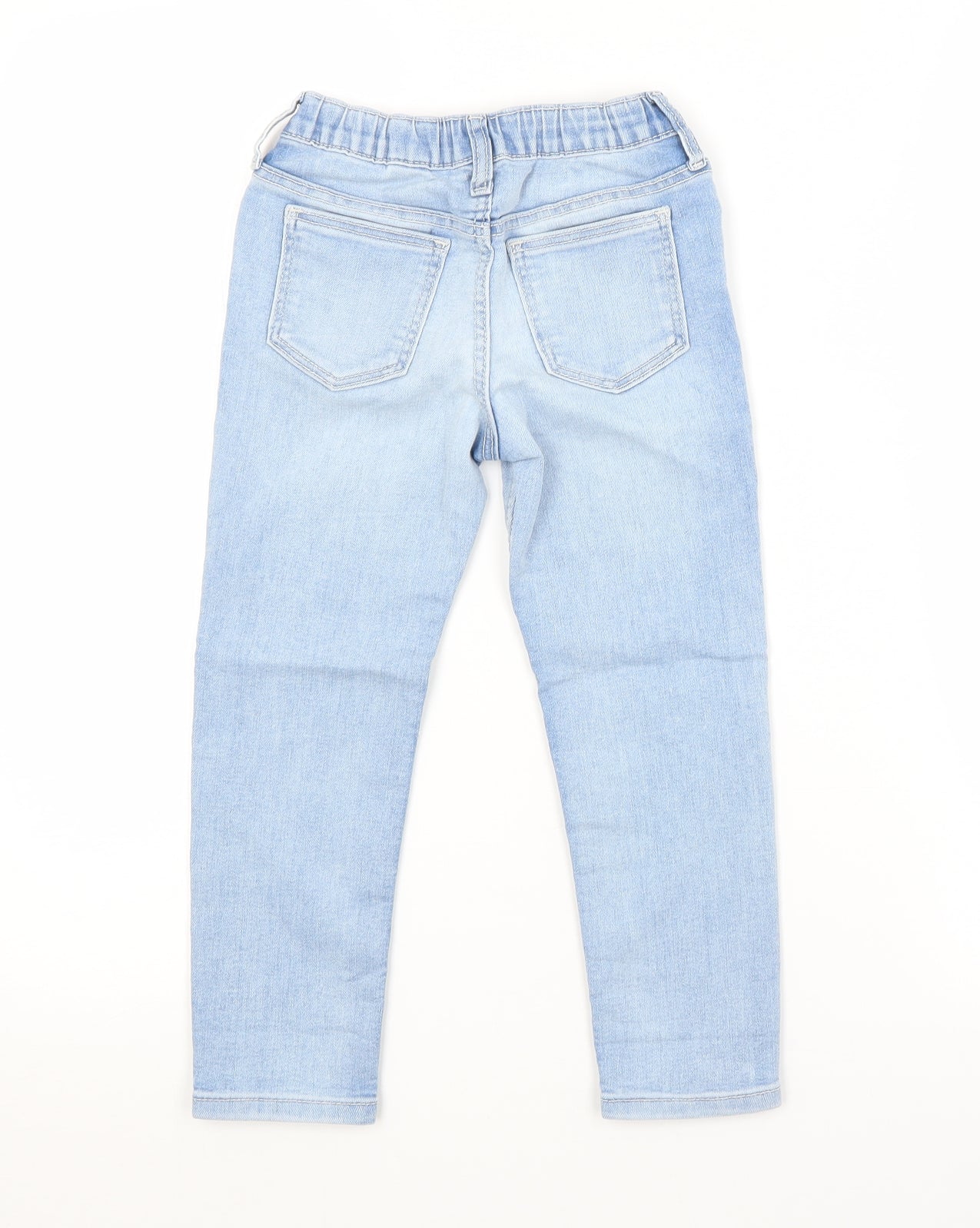 Preworn Girls Blue   Straight Jeans Size 4-5 Years