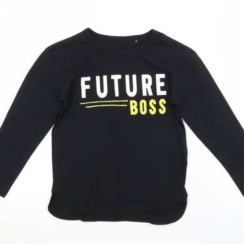 George Girls Black   Basic T-Shirt Size 5-6 Years