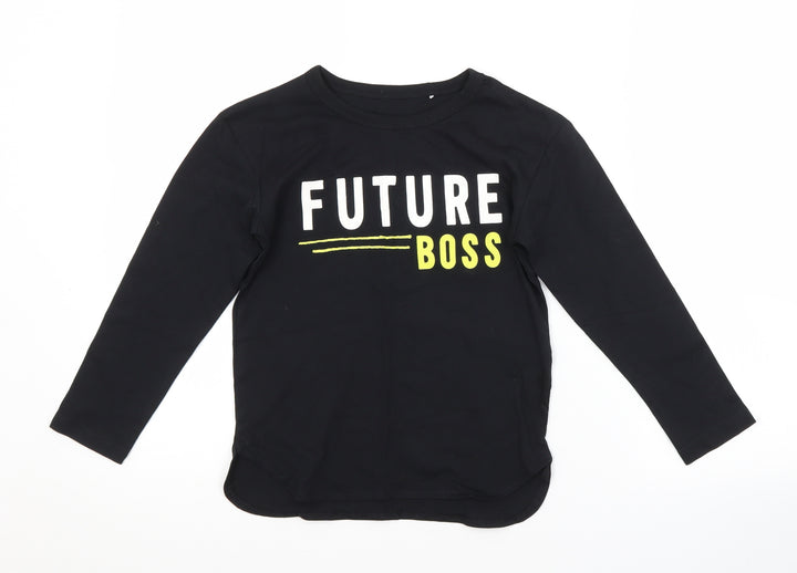 George Girls Black Basic T-Shirt Size 5-6 Years