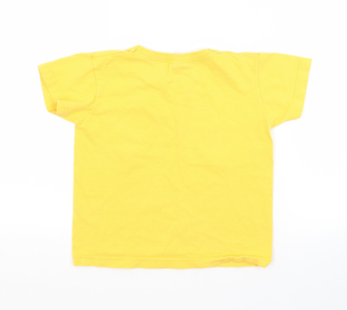 Fruit of the Loom Girls Yellow   Basic T-Shirt Size 2-3 Years