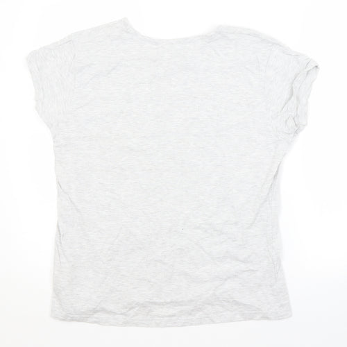 Preworn Womens Grey   Basic T-Shirt Size 14  - FRIENDS