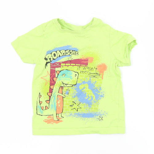 Nutmeg Boys Green   Basic T-Shirt Size 2-3 Years  - DINOSAUR