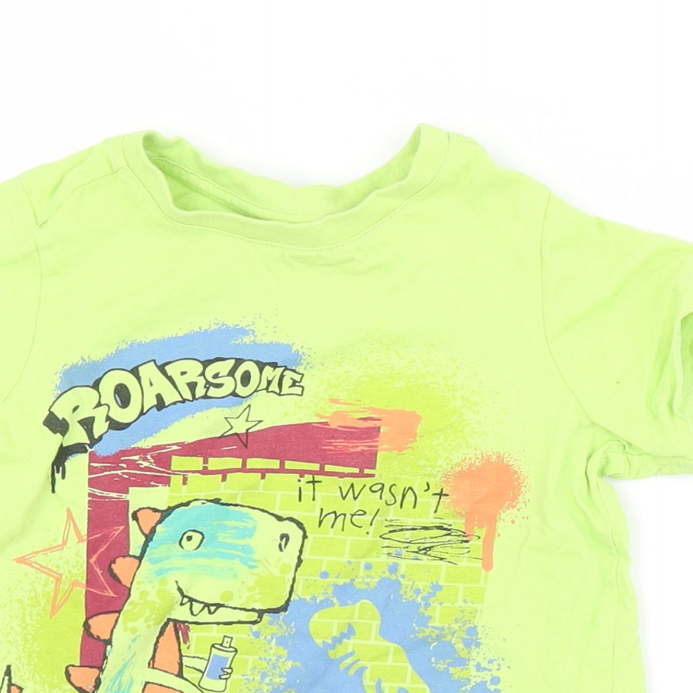 Nutmeg Boys Green   Basic T-Shirt Size 2-3 Years  - DINOSAUR
